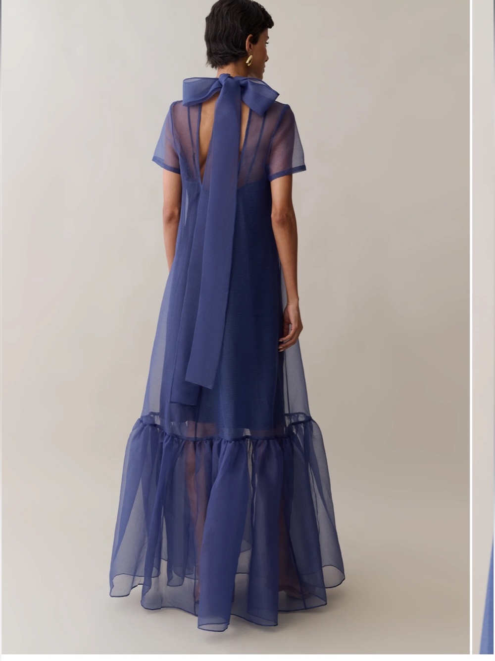 NWT CAARA Melody Navy Ted Baker Factory Maxi Dress  Size XL , Small , Medium - Picture 3 of 11
